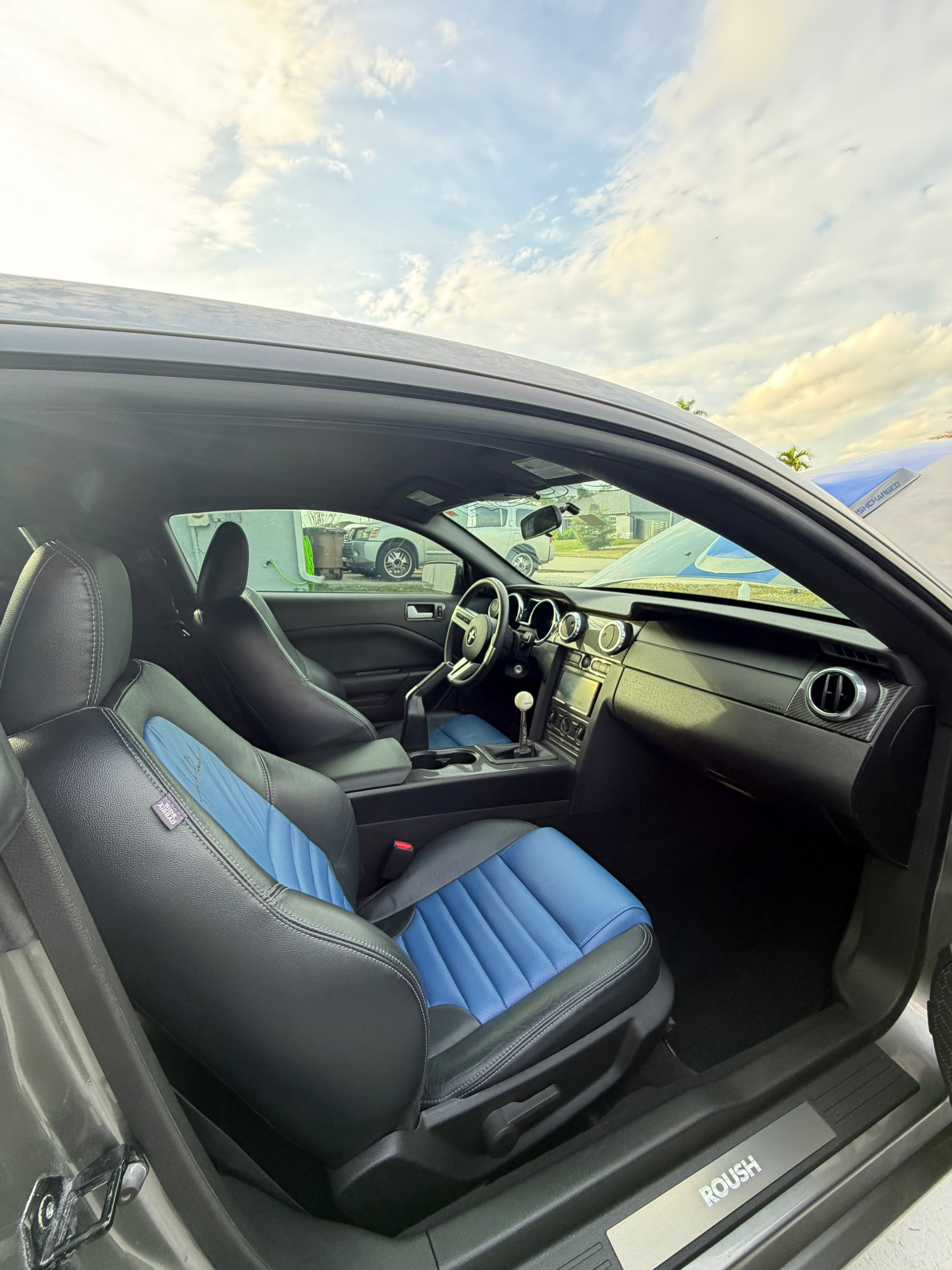 Mustang interior after